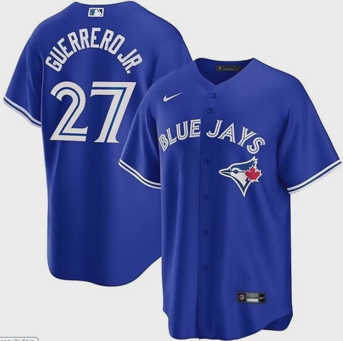 Vladimir Guerrero Jr Blue White City Connect Jersey Baseball Fan Gift