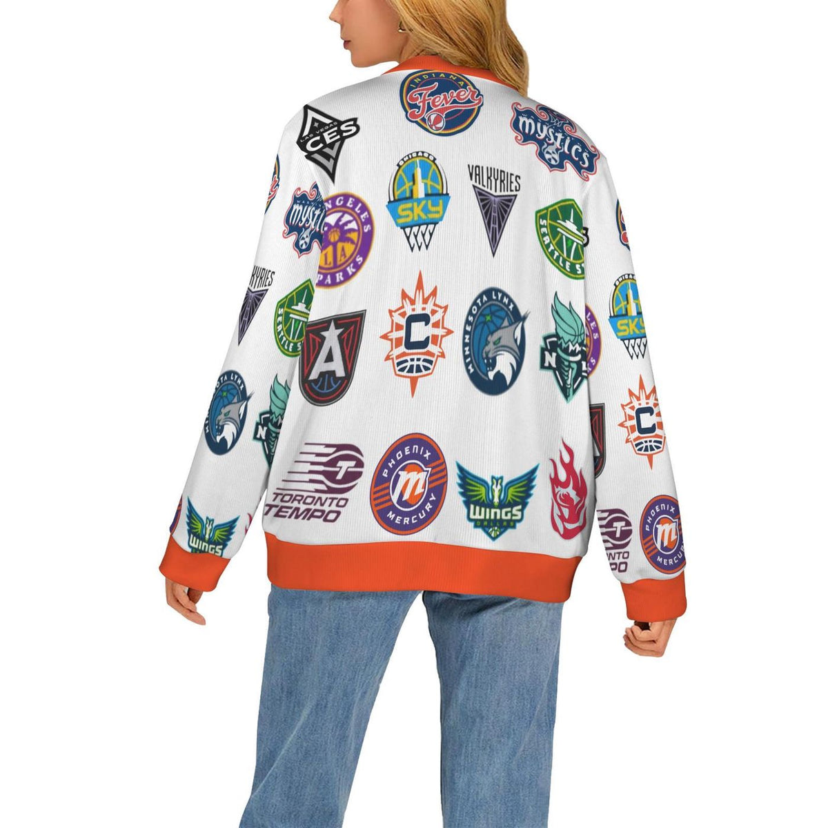 Wnba Cardigan sweater, nfl sweater