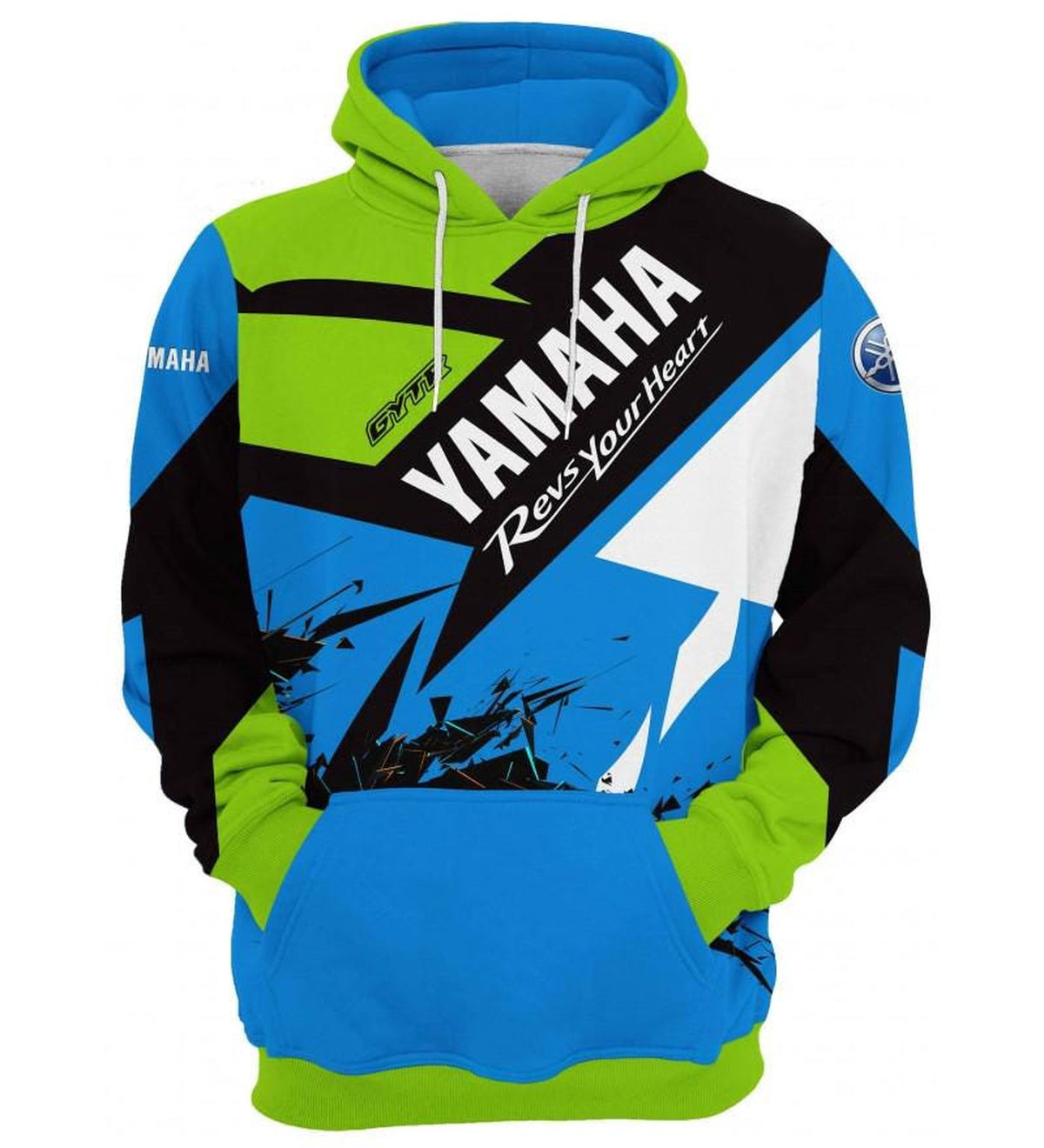 Yamaha Racing Hoodie: Motorcycle and INISEX