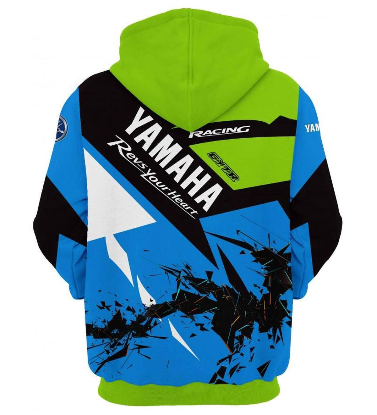 Yamaha Racing Hoodie: Motorcycle and INISEX